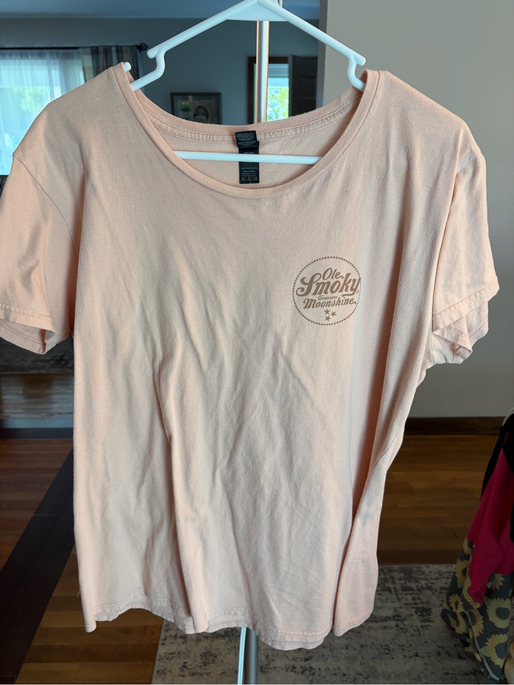 Anvil Lightweight Pink Crewneck Tee